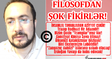 FİLOSOFDAN ŞOK FİKİRLƏR: “CƏMİYYƏT KİMİSƏ SEVƏ BİLMƏZ!”